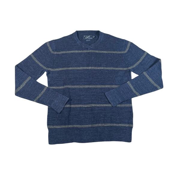 Grayers Clothiers Mens Medium Blue Stripped Sweater Size Medium - Picture 1 of 6